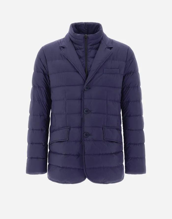Herno GIACCA CON PIUMA LINEA LEGEND New Blue Men Blazers