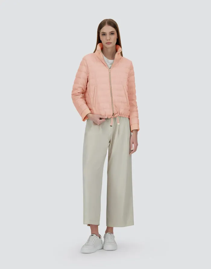 Herno JACKET IN CASHMERE SILK AND ECOAGE Light Pink Women Parka and Jackets