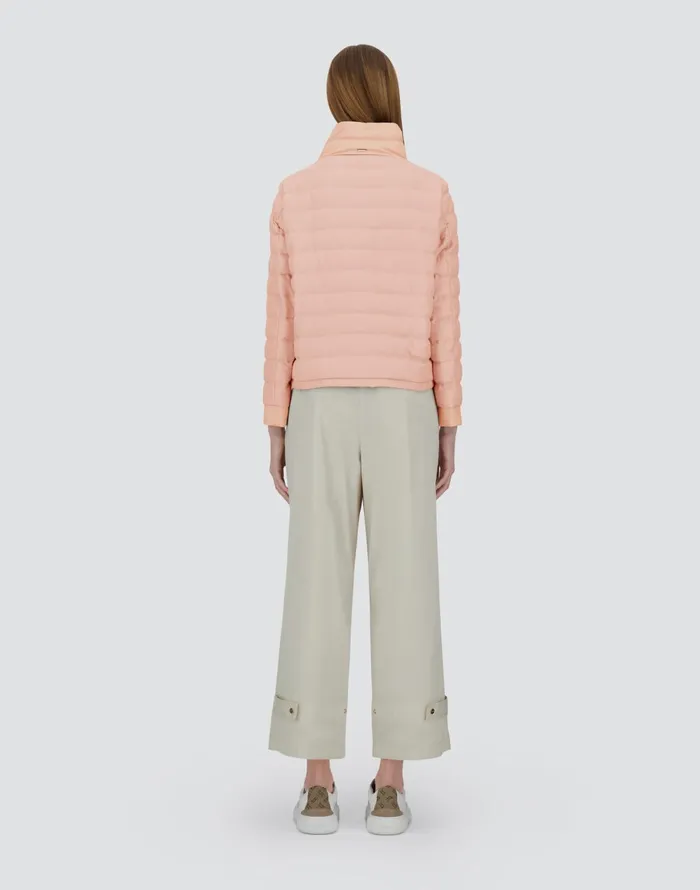 Herno JACKET IN CASHMERE SILK AND ECOAGE Light Pink Women Parka and Jackets