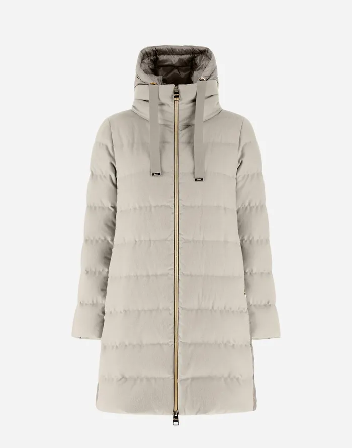 Herno JACKET IN CASHMERE SILK AND NYLON ULTRALIGHT Chantilly Women Parka and Jackets