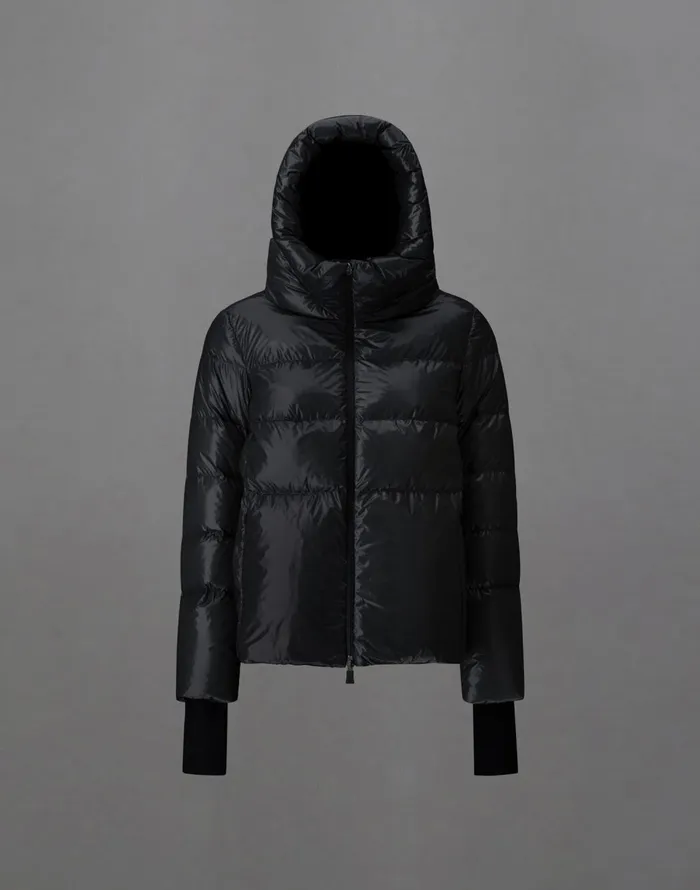 Herno LAMINAR JACKET IN 2L GLAZED RIPSTOP Black Women Laminar Down Jackets