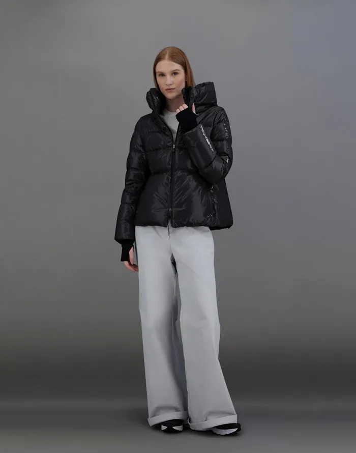 Herno LAMINAR JACKET IN 2L GLAZED RIPSTOP Black Women Laminar Down Jackets