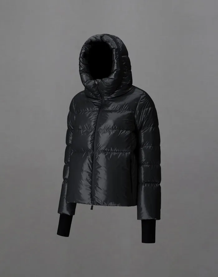 Herno LAMINAR JACKET IN 2L GLAZED RIPSTOP Black Women Laminar Down Jackets