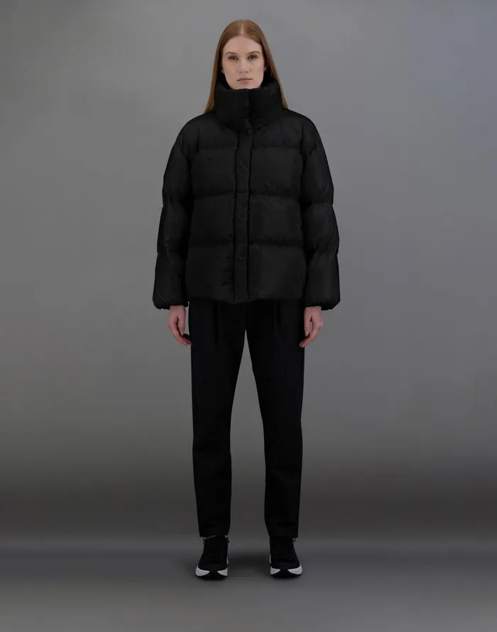 Herno LAMINAR JACKET IN 2L GLAZED RIPSTOP Black Women Laminar Down Jackets