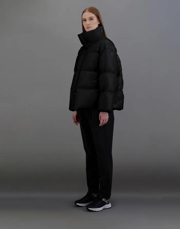 Herno LAMINAR JACKET IN 2L GLAZED RIPSTOP Black Women Laminar Down Jackets