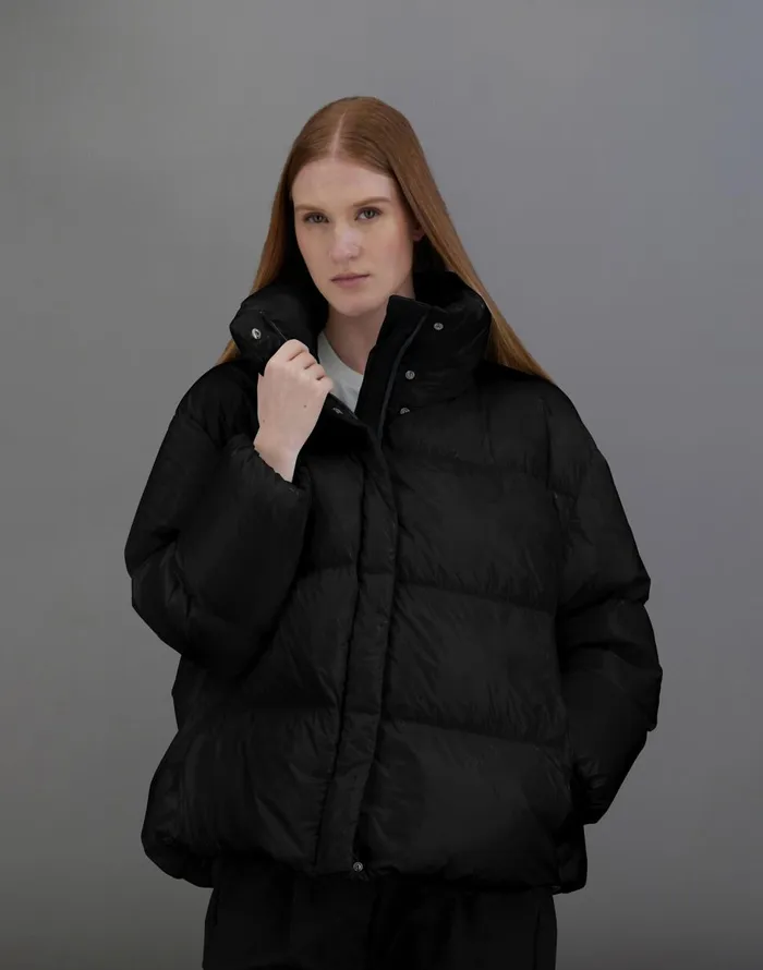 Herno LAMINAR JACKET IN 2L GLAZED RIPSTOP Black Women Laminar Down Jackets