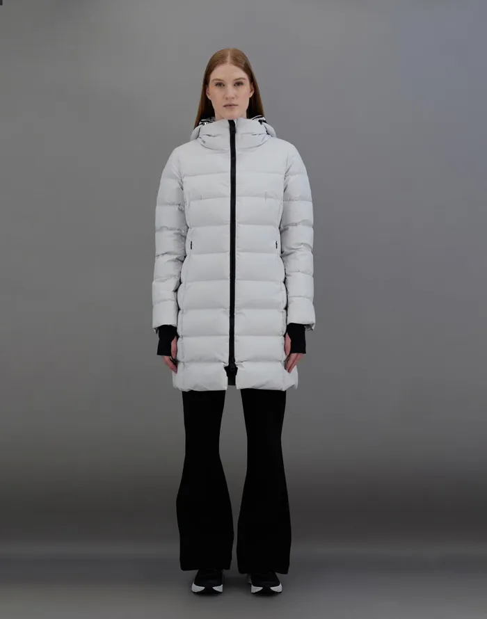 Herno LAMINAR SLIMFIT COAT IN GORETEX INFINIUM WINDSTOPPER Ice Women Laminar Down Jackets