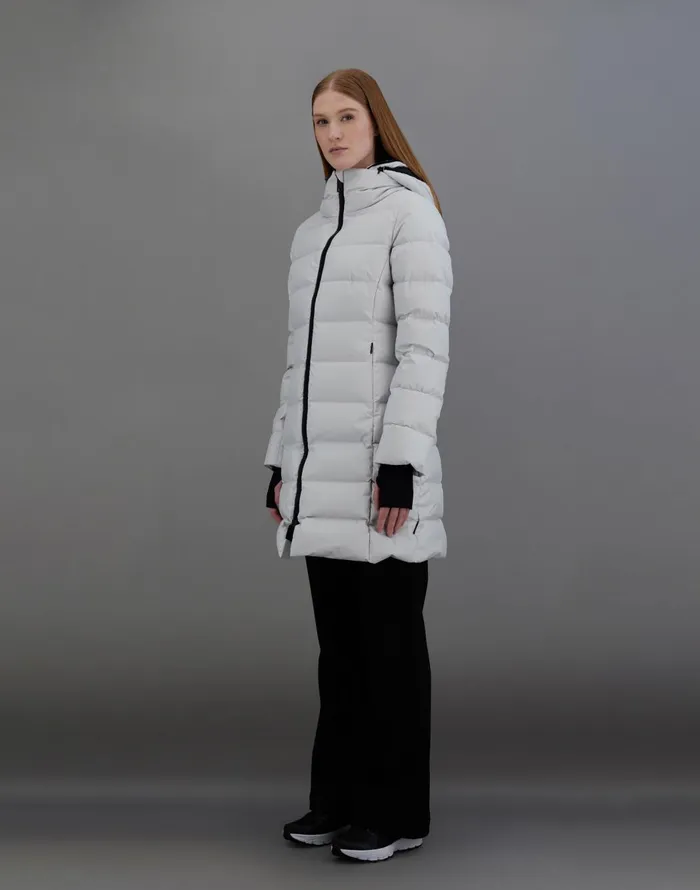 Herno LAMINAR SLIMFIT COAT IN GORETEX INFINIUM WINDSTOPPER Ice Women Laminar Down Jackets