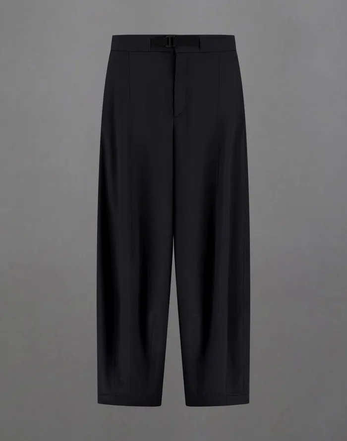 Herno LAMINAR TROUSERS IN MID SEASON NYLON Black Women Trousers