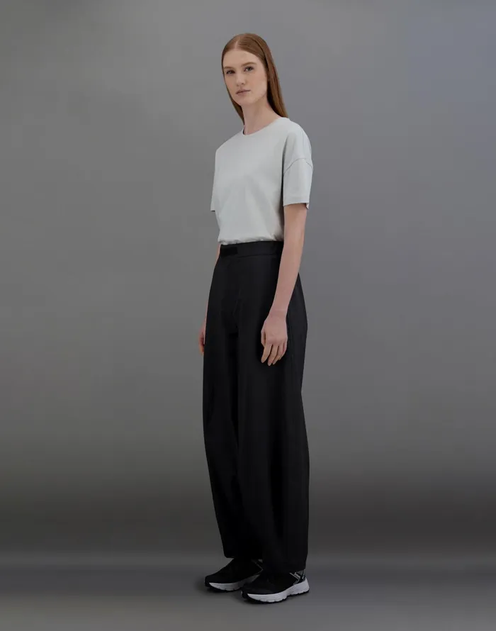 Herno LAMINAR TROUSERS IN MID SEASON NYLON Black Women Trousers