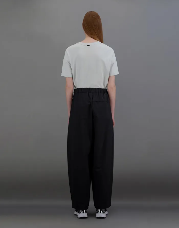 Herno LAMINAR TROUSERS IN MID SEASON NYLON Black Women Trousers