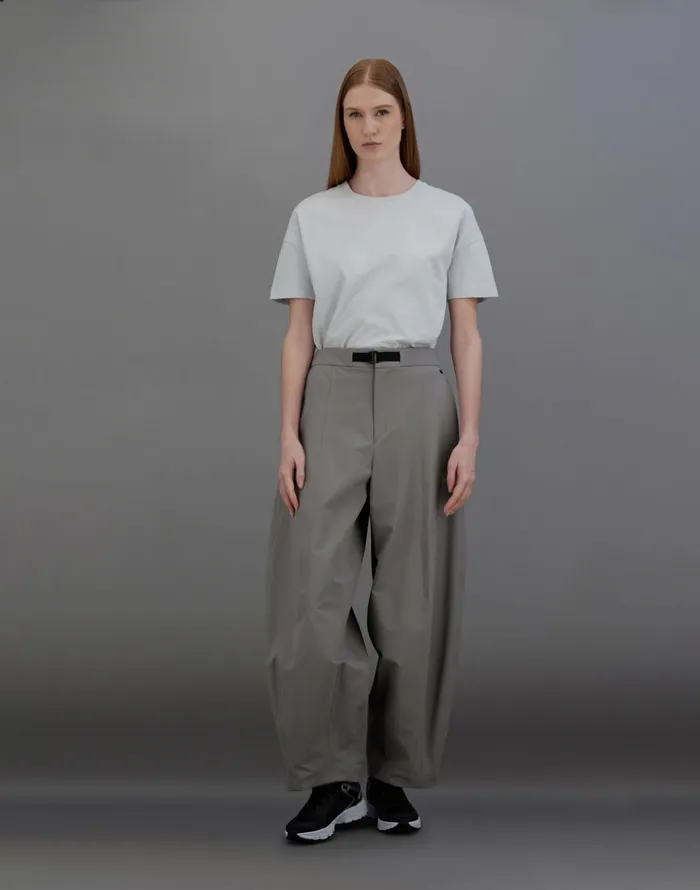 Herno LAMINAR TROUSERS IN MID SEASON NYLON Grey Women Trousers