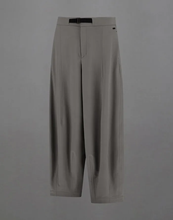 Herno LAMINAR TROUSERS IN MID SEASON NYLON Grey Women Trousers