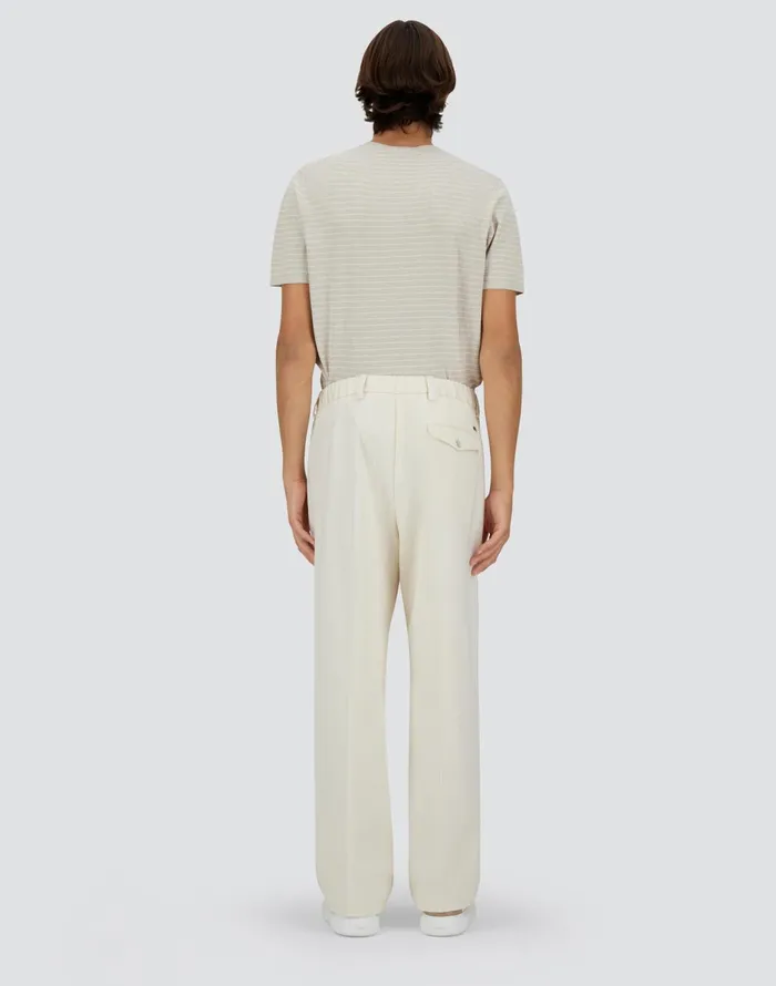 Herno NATURAL FEEL TROUSERS Cream Men Trousers