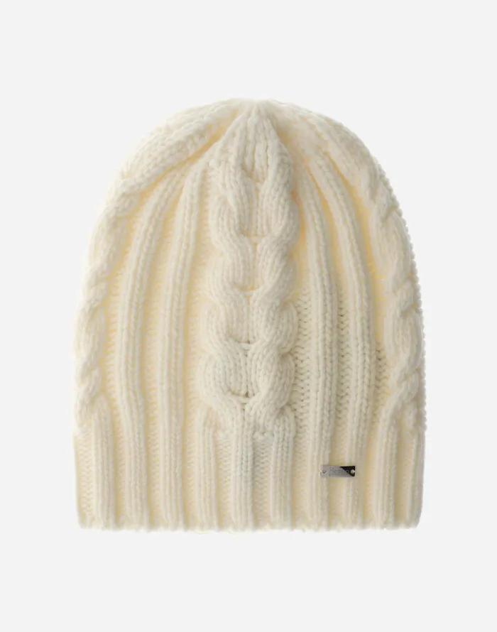 Herno RESORT BEANIE IN INFINITY BRAID White Women Hats