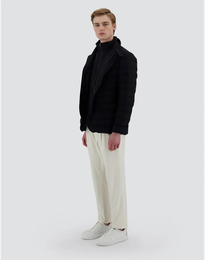 Herno RESORT BLAZER CASHMERE SILK and ECOAGE Navy Blue Men Blazers