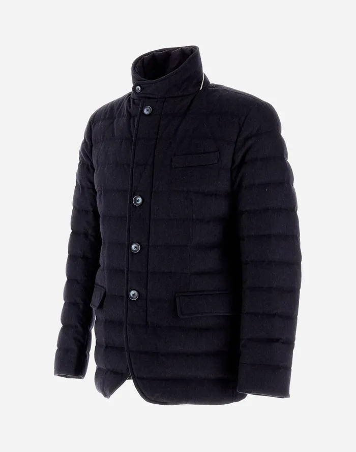 Herno RESORT BLAZER CASHMERE SILK and ECOAGE Navy Blue Men Blazers