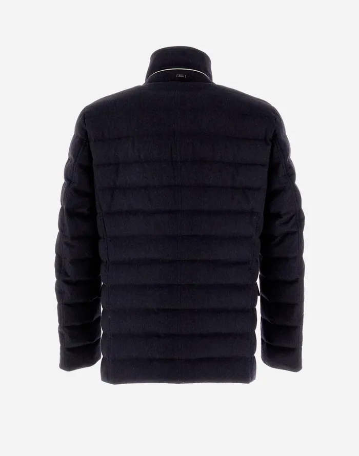 Herno RESORT BLAZER CASHMERE SILK and ECOAGE Navy Blue Men Blazers