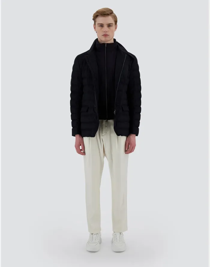 Herno RESORT BLAZER CASHMERE SILK and ECOAGE Navy Blue Men Blazers