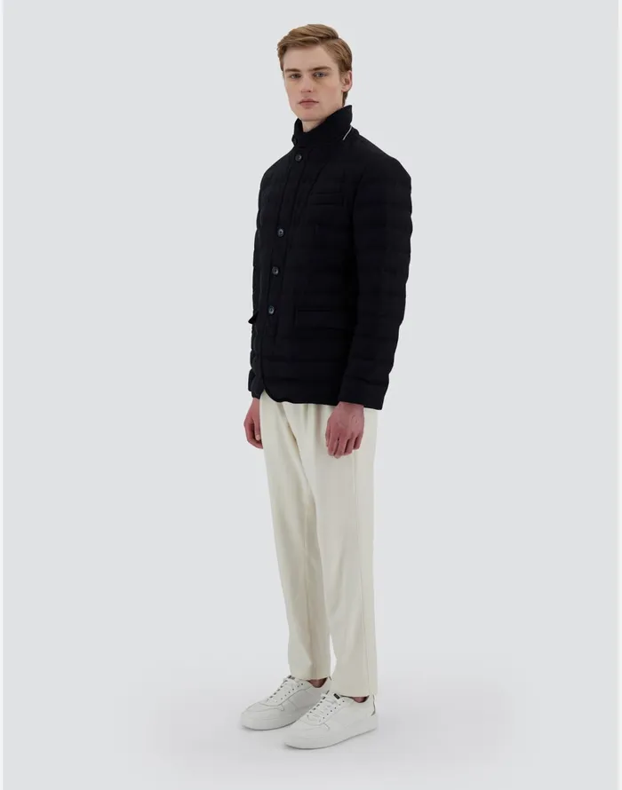 Herno RESORT BLAZER CASHMERE SILK and ECOAGE Navy Blue Men Blazers