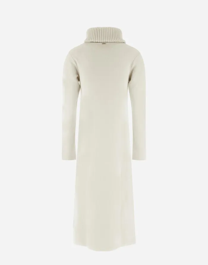 Herno RESORT DRESS IN INFINITY 3D White Women Knitwear