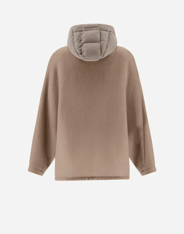 Herno RESORT JACKET IN SOFT PONCHO and NYLON ULTRALIGHT Chantilly Women Parka and Jackets