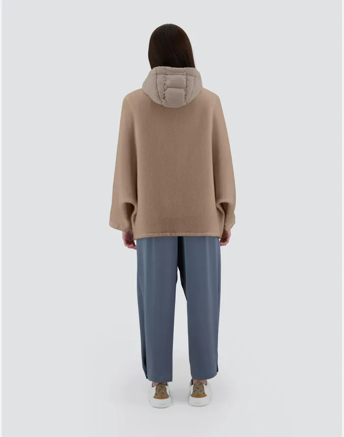 Herno RESORT JACKET IN SOFT PONCHO and NYLON ULTRALIGHT Chantilly Women Parka and Jackets