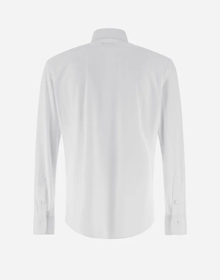 Herno RESORT SHIRT IN BLANCHE JERSEY White Men Shirts
