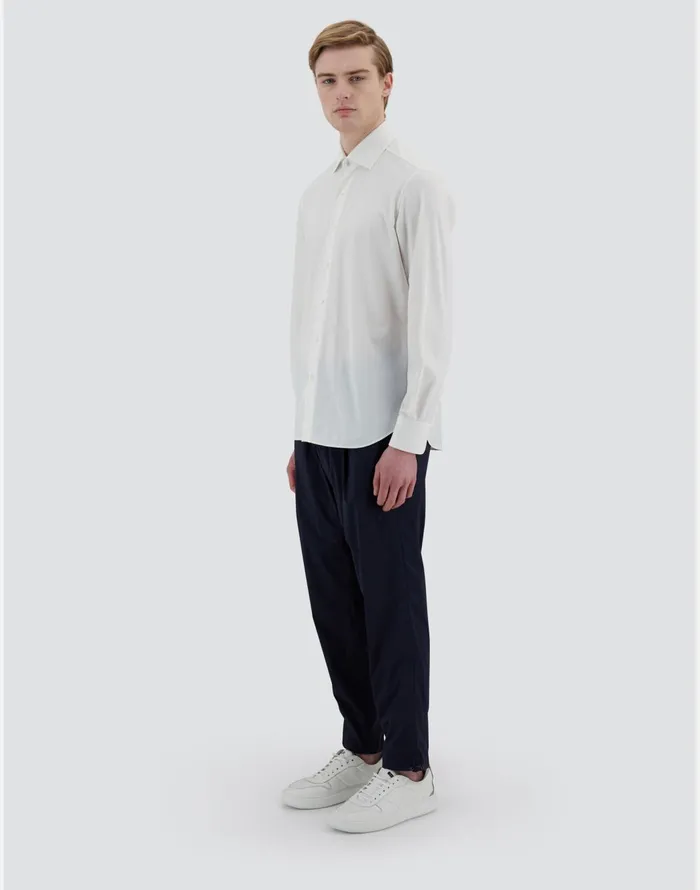 Herno RESORT SHIRT IN BLANCHE JERSEY White Men Shirts