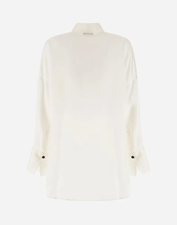 Herno RESORT SHIRT IN EVER VISCOSE White Women Shirts