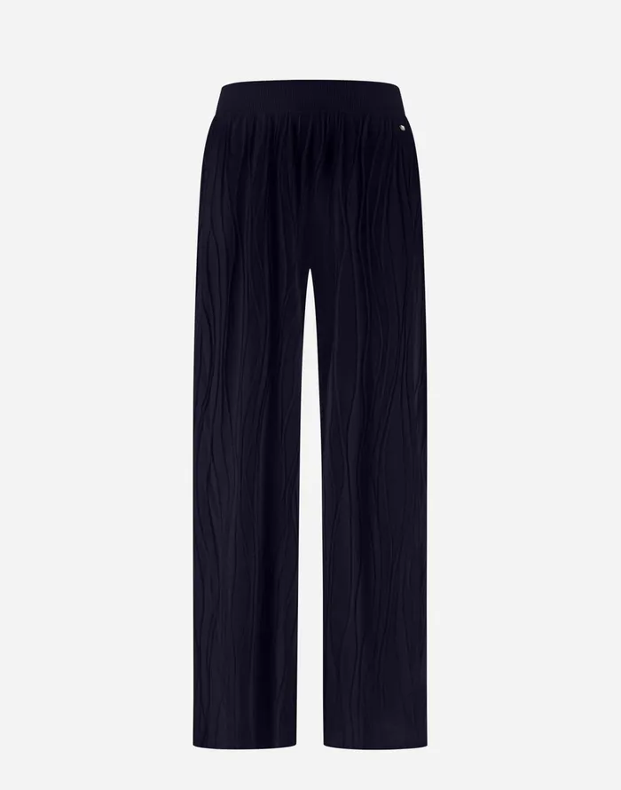Herno RESORT TROUSERS IN FOUR SEASON Navy Blue Women Trousers