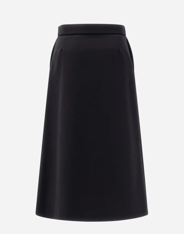 Herno SKIRT IN ESTETHIA Black Women Skirts and Dresses