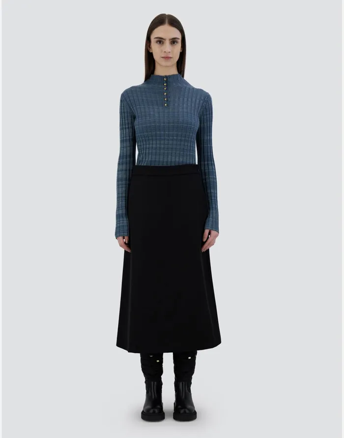Herno SKIRT IN ESTETHIA Black Women Skirts and Dresses