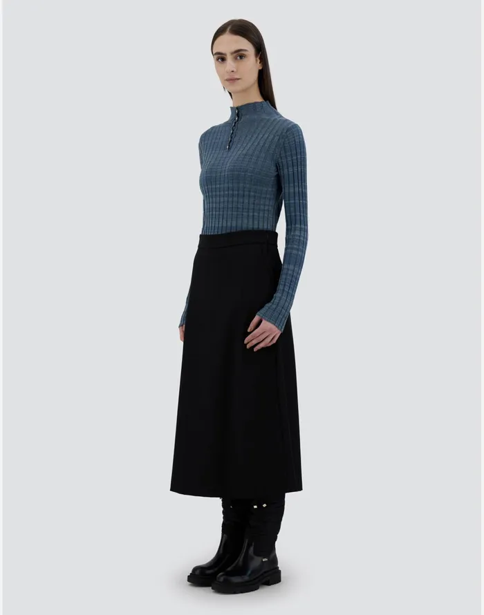 Herno SKIRT IN ESTETHIA Black Women Skirts and Dresses