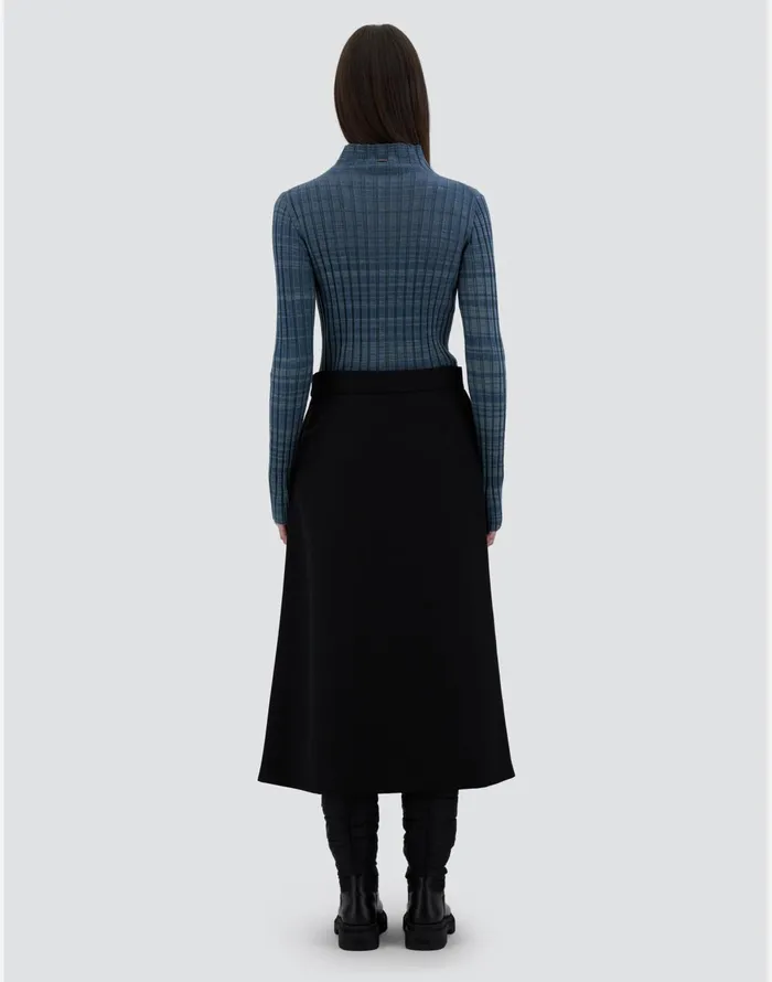 Herno SKIRT IN ESTETHIA Black Women Skirts and Dresses