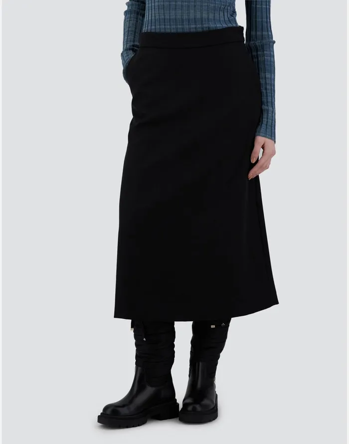 Herno SKIRT IN ESTETHIA Black Women Skirts and Dresses