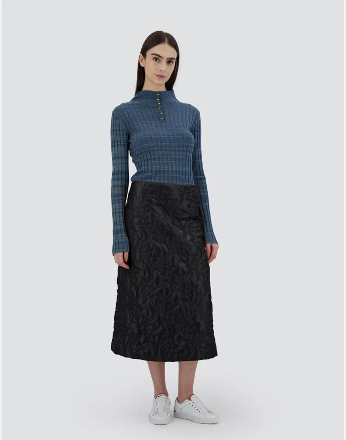 Herno SKIRT IN NYLONULTRALIGHT Black Women Skirts and Dresses
