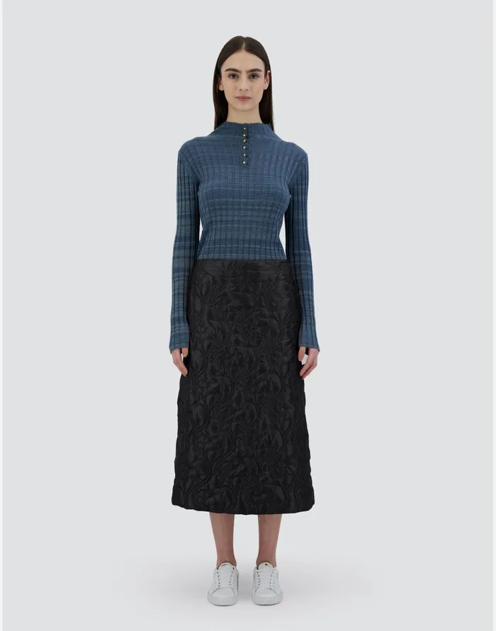 Herno SKIRT IN NYLONULTRALIGHT Black Women Skirts and Dresses