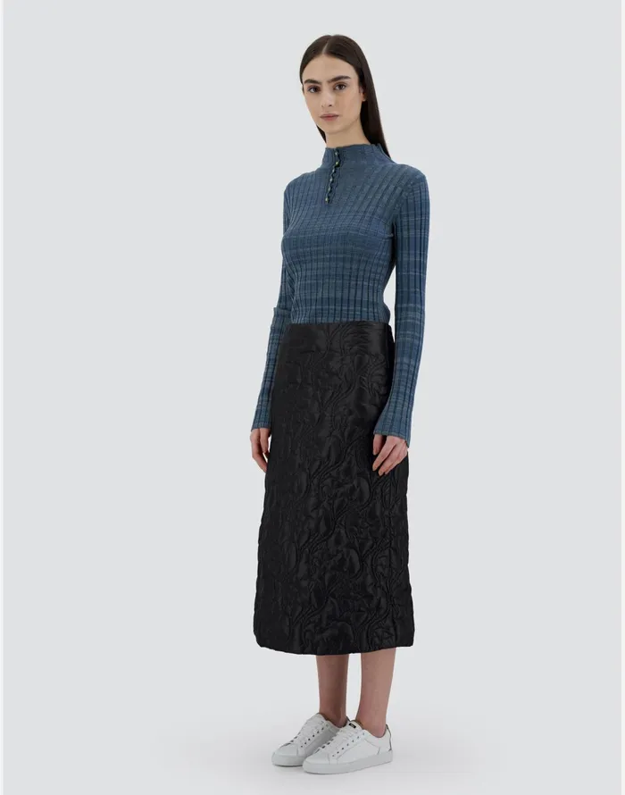Herno SKIRT IN NYLONULTRALIGHT Black Women Skirts and Dresses
