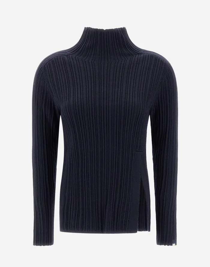 Herno SWEATER IN ENDLESS Dark Blue Women Sweaters and Cardigan
