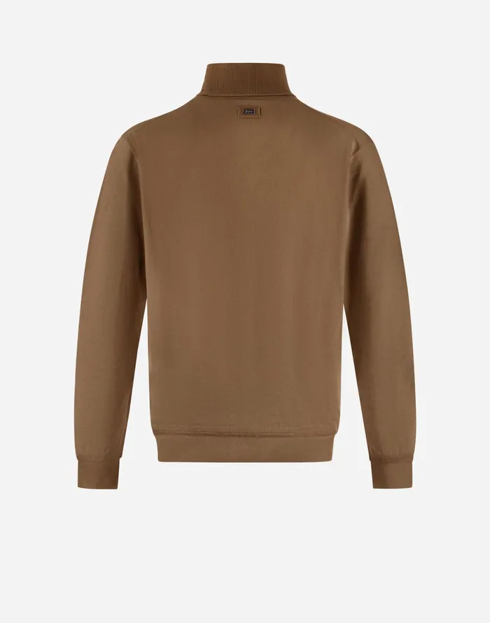 Herno SWEATER IN ENDLESS WOOL Camel Men Knitwear