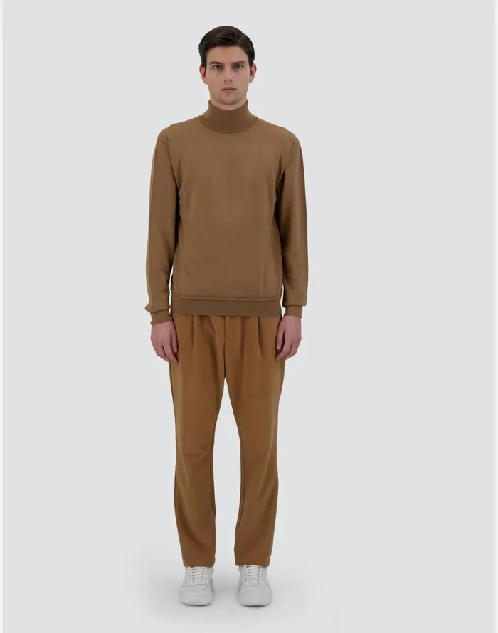 Herno SWEATER IN ENDLESS WOOL Camel Men Knitwear