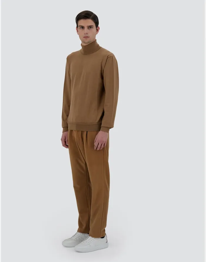 Herno SWEATER IN ENDLESS WOOL Camel Men Knitwear