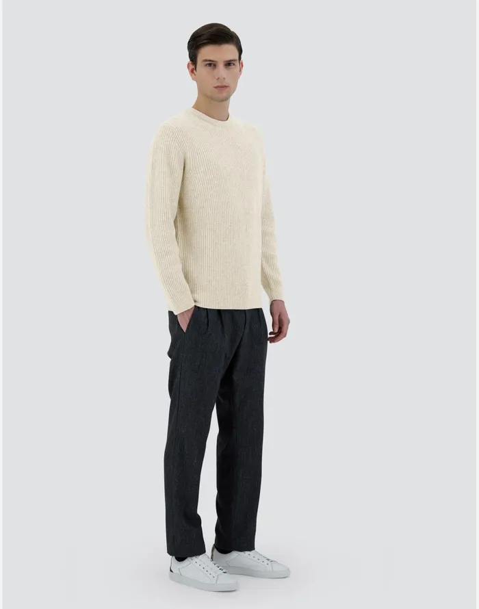 Herno SWEATER IN WOOL CASHMERE White Men Sweaters and Cardigan