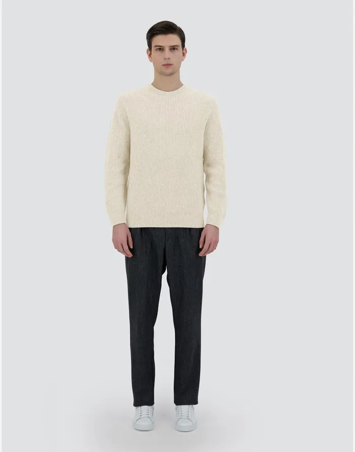 Herno SWEATER IN WOOL CASHMERE White Men Sweaters and Cardigan