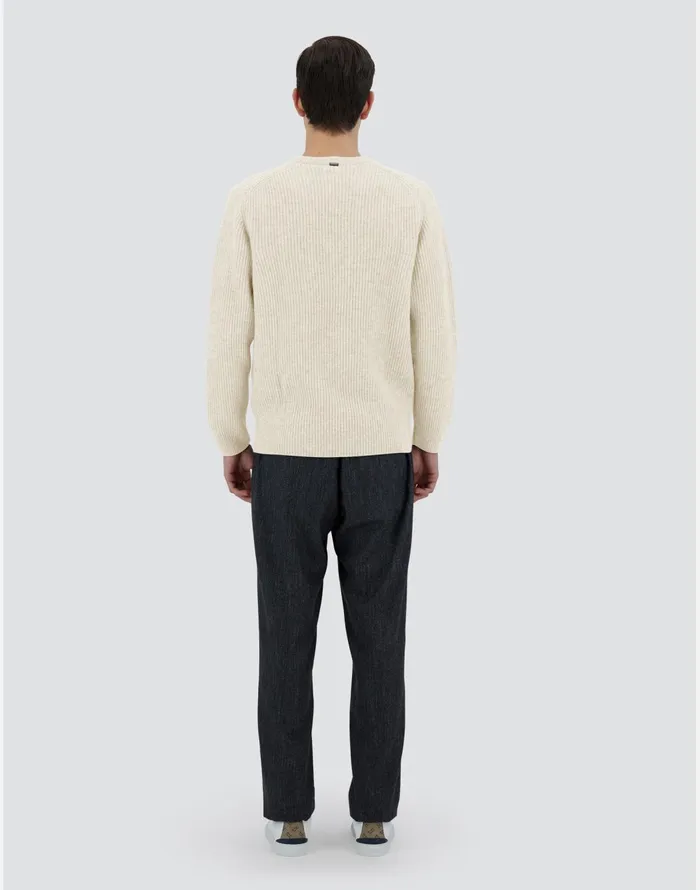 Herno SWEATER IN WOOL CASHMERE White Men Sweaters and Cardigan