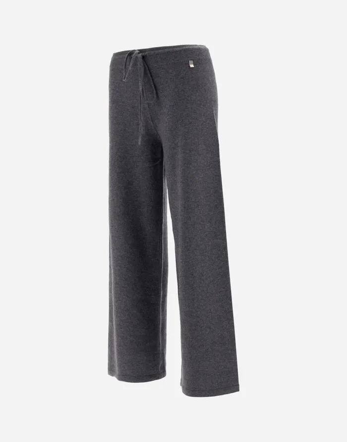 Herno TROUSERS IN ETERNITY WOOL Grey Women Knitwear