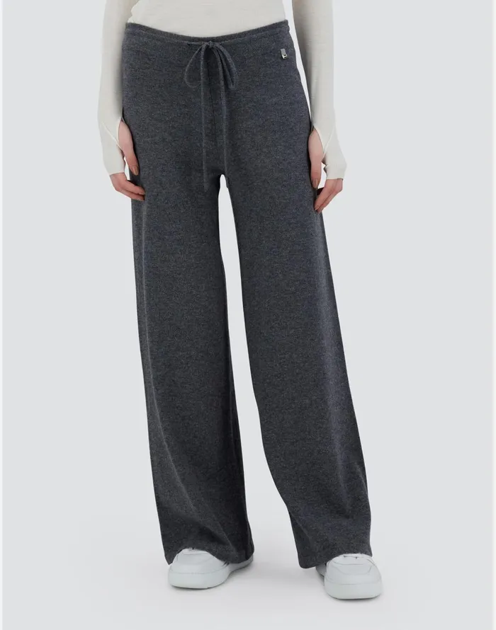 Herno TROUSERS IN ETERNITY WOOL Grey Women Knitwear
