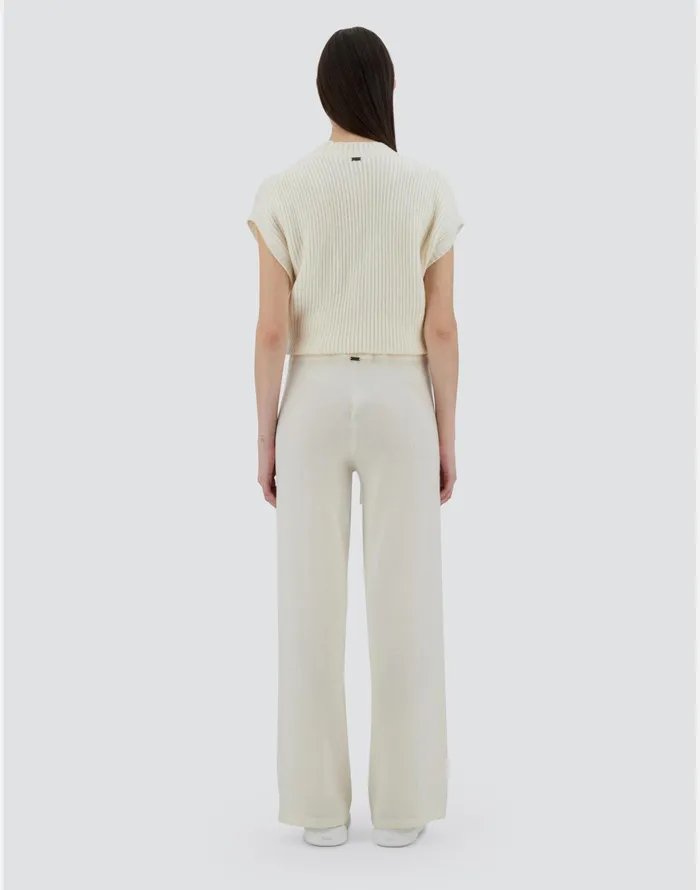 Herno TROUSERS IN ETERNITY WOOL White Women Knitwear