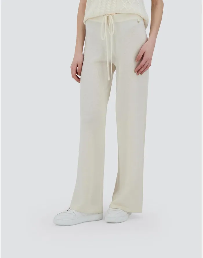 Herno TROUSERS IN ETERNITY WOOL White Women Knitwear
